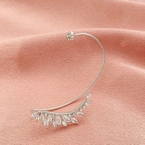 Silver and rhinestones ear clip